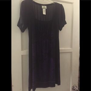 Purple & Black Dress